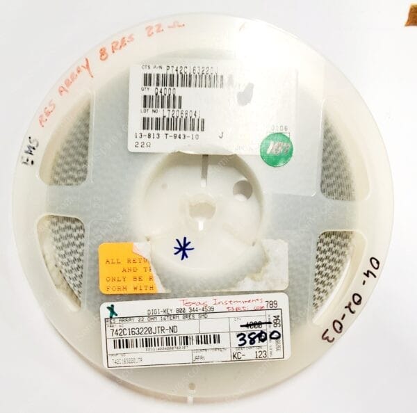 742C163220JTR | RES ARRAY 8 RES 22 OHM 2506 LONG SIDE TERMINALS CONCAVE - Image 4