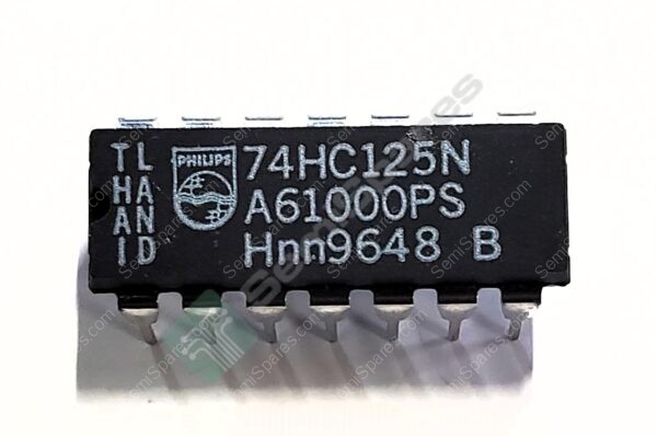 74HC125N | IC CMOS LOGIC DUAL 4 STAGE BINARY COUNTER 4.5V-5.5V NEGATIVE EDGE CLOCKING THROUGH HOLE