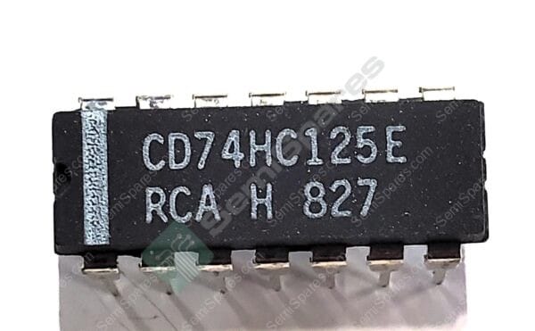 CD74HC125E | BUFFER NON-INVERTING 4 ELEMENT 1 BIT PER ELEMENT 3-STATE OUTPUT 14-PDIP 2V-6V THROUGH HOLE