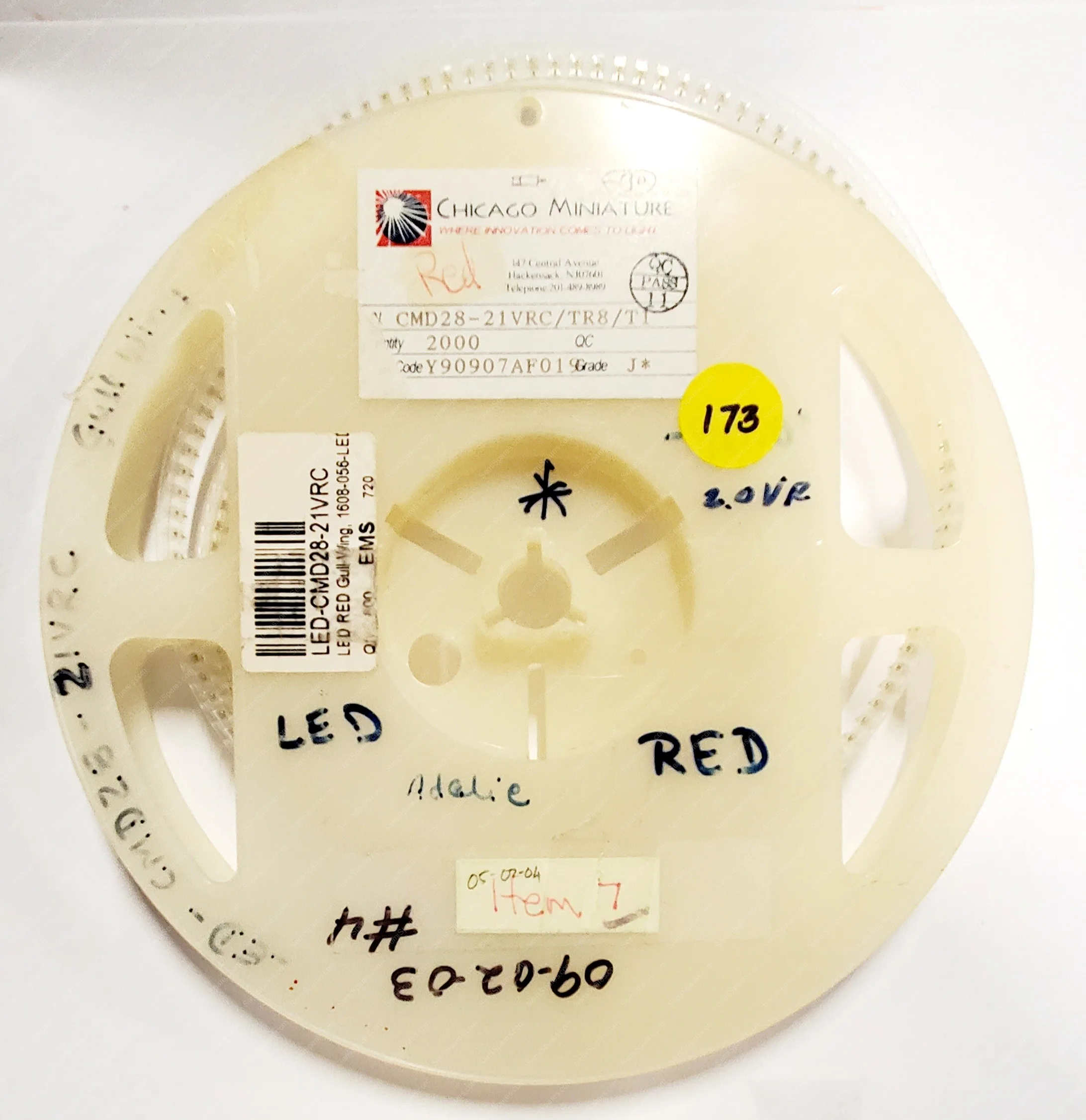 CMD28-21VRC | LED RED CLEAR SMD DISCRETE 2V 2-SMD GULL WING - Image 4