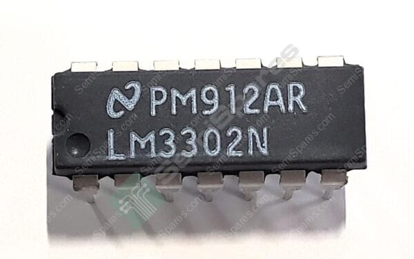 LM3302N | IC COMPARATOR GENERAL PURPOSE CMOS, MOS, OPEN COLLECTOR, TTL 14-PDIP THROUGH HOLE
