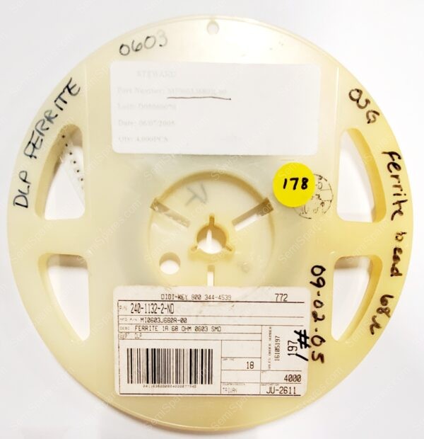 MI0603-J680R-00 | FERRITE BEAD 68 OHM 0603 1LN 1A 100MOHM - Image 4