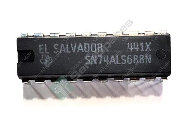 SN74ALS688N | MAGNITUDE COMPARATOR BIT ACTIVE LOW OUTPUT A=B 20-PDIP THROUGH HOLE 4.5V-5.5V