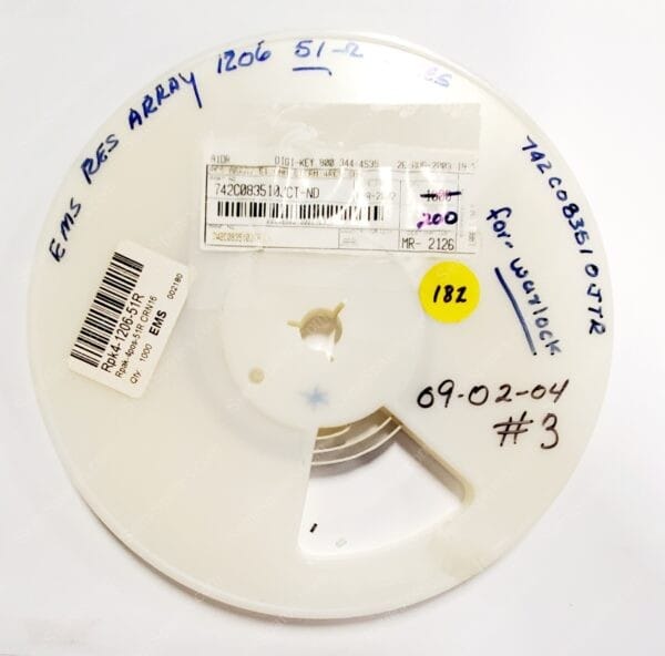 742C083510JTR | RES ARRAY 4 RES 51 OHM 1206 LONG SIDE TERMINALS CONCAVE - Image 4