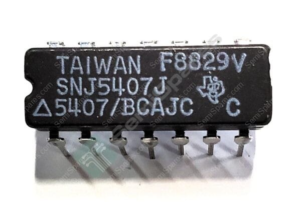 SNJ5407J | BUFFERS AND LINE DRIVERS IC MILITARY 6-CHANNEL 4.5V-5.5V BIPOLAR BUFFERS W/ 30-V TOLERANT OPEN COLLECTOR OUTPUTS 14-CPID
