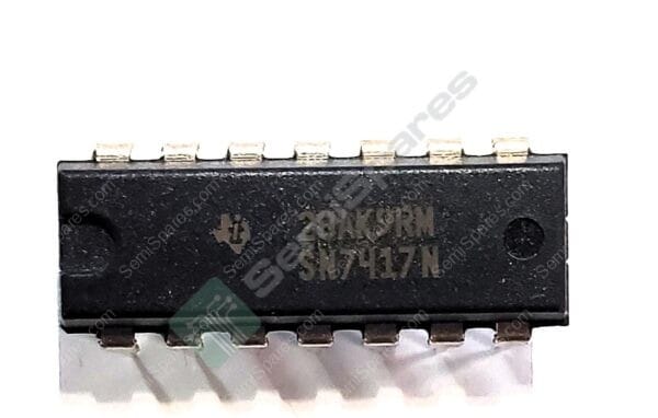 SN7417N | BUFFER NON-INVERTING 6 ELEMENT 1 BIT PER ELEMENT OPEN COLLECTOR OUTPUT 14-PDIP 4.75V-5.25V THROUGH HOLE