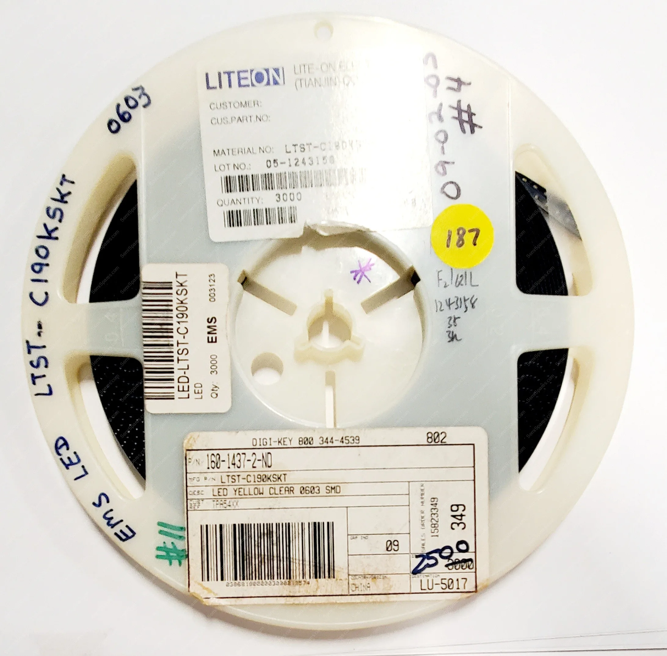 LTST-C190KSKT | LED YELLOW CLEAR CHIP SMD 591NM DISCRETE 2.1V 0603 - Image 4