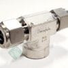 SS-810-3-8TTF | 316 STAINLESS STEEL TUBE FITTING FEMALE BRANCH TEE 1/2" OD x 1/2" OD x  1/2" FEMALE NPT