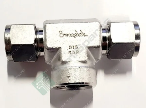 SS-810-3-8TTF | 316 STAINLESS STEEL TUBE FITTING FEMALE BRANCH TEE 1/2" OD x 1/2" OD x  1/2" FEMALE NPT - Image 2