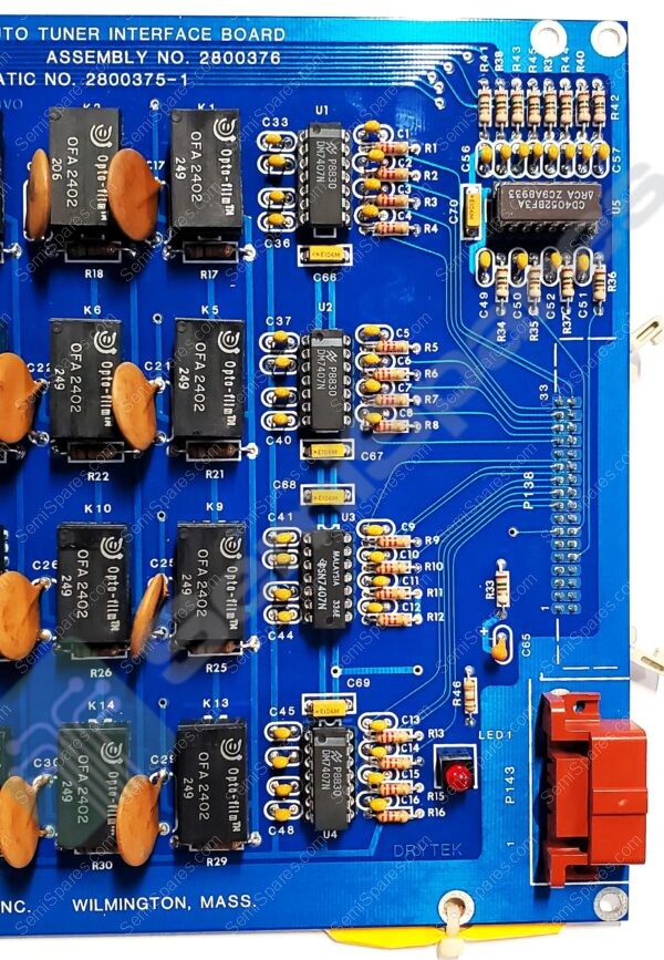 2800376 | SOLID STATE AUTI TURNER INTERFACE BOARD PART# 2800375 ASSEMBLY # 2800376 SCHEMATIC # 2800375-1 (TESTED) - Image 5