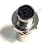 MD66FF | CIRCULAR  CONNECTORS STANDARD 6/6 FEMALE SOCKETS/FEMALE SOCKETS PANEL MOUNT THREADED SHIELDED KEYED