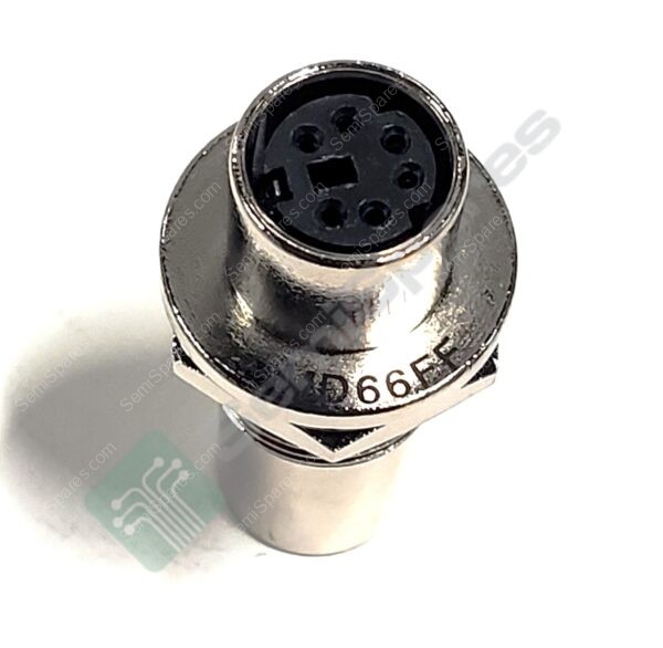 MD66FF | CIRCULAR CONNECTORS STANDARD 6/6 FEMALE SOCKETS/FEMALE SOCKETS PANEL MOUNT THREADED SHIELDED KEYED