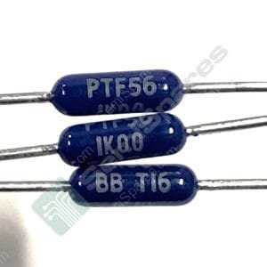 PTF561K0000TZBF | METAL FILM RESISTOR THROUGH HOLE 1/8WATT 1KOHMS .01% 5PPM 300V PCB MOUNT