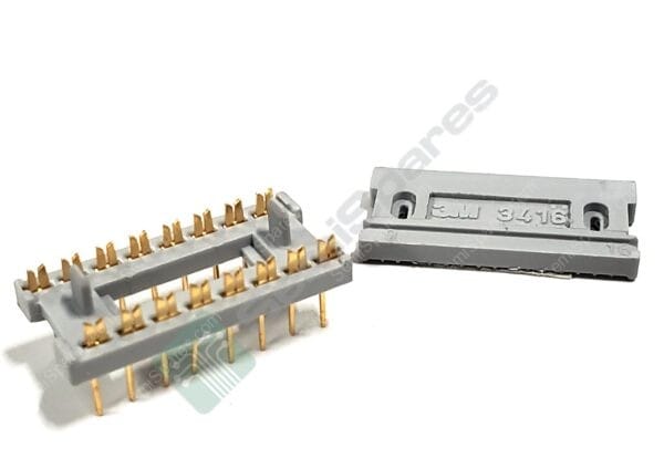 3416-0000 | LOW PROFILE IDC CONNECTOR 16 POS 2 ROW 2.54MM PCB GRAY/GOLD MALE