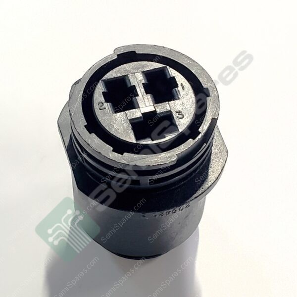 206425-2 | 3 (POWER) POSITION CIRCULAR CONNECTOR RECEPTACLE HOUSING FREE HANGING (IN-LINE) FOR FEMALE SOCKETS THREADED KEYED UNSHIELDED - Image 2