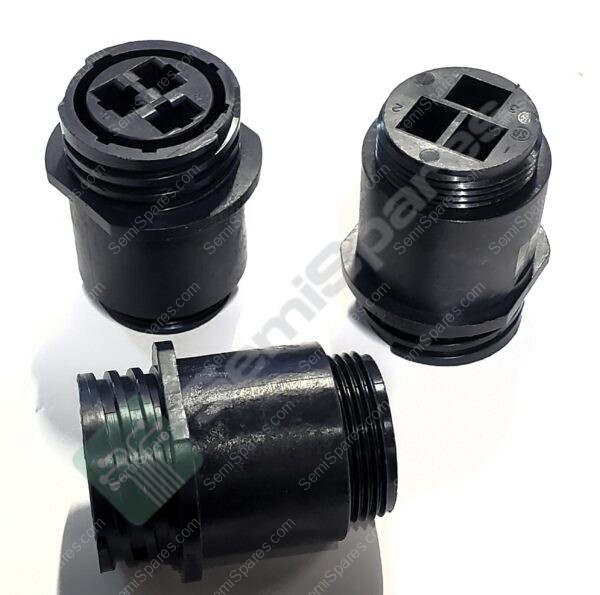 206425-2 | 3 (POWER) POSITION CIRCULAR CONNECTOR RECEPTACLE HOUSING FREE HANGING (IN-LINE) FOR FEMALE SOCKETS THREADED KEYED UNSHIELDED - Image 4