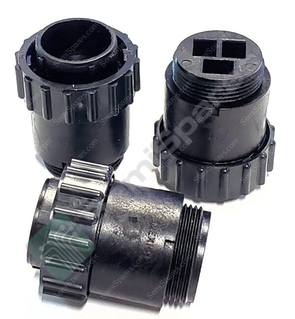 206426-1 | 3 (POWER) POSITION CIRCULAR CONNECTOR PLUG HOUSING FREE HANGING (IN-LINE) COUPLING NUT FOR MALE PINS CRIMP THREADED UNSHIELDED - Image 4