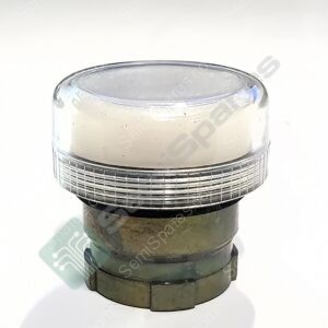 ZB2BV07 | PILOT LIGHT HEAD WHITE ROUND CLEAR PLAIN LENS 14MM DIAMETER