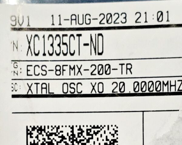 ECS-8FMX-200-TR | XTAL OSC XO 20.0000MHZ CMOS TTL 5V ENABLE/DISABLE 4-SOJ 5.08MM PITCH - Image 4