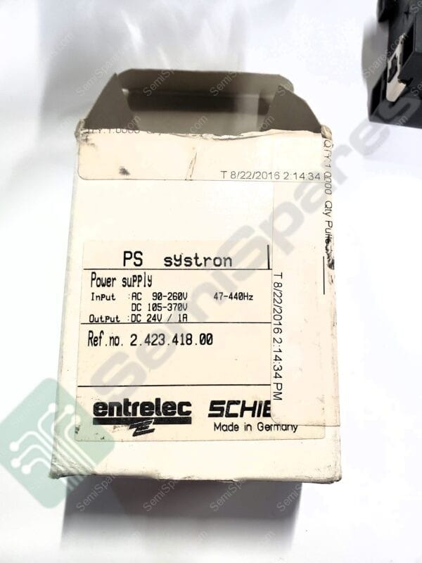 2.423.418.00 | POWER SUPPLY 24VDC 90-260 VAC 1AMP OUTPUT DIN RAIL MOUNT - Image 6