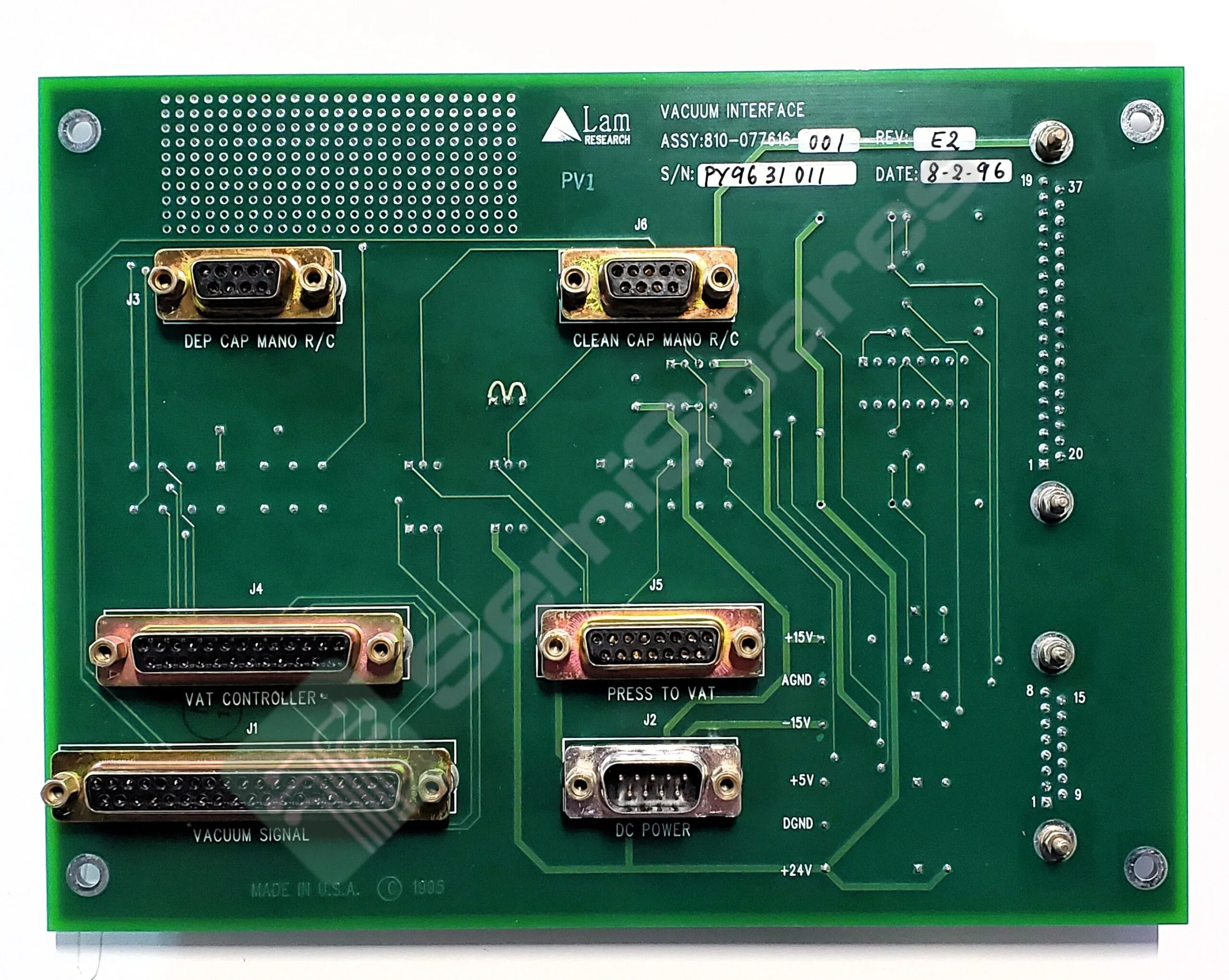 810-077616-001 | VACUUM INTERFACE PCB REV E2 MULTIPLE SN'S