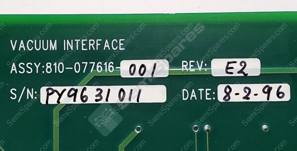 810-077616-001 | VACUUM INTERFACE PCB REV E2 MULTIPLE SN'S - Image 2