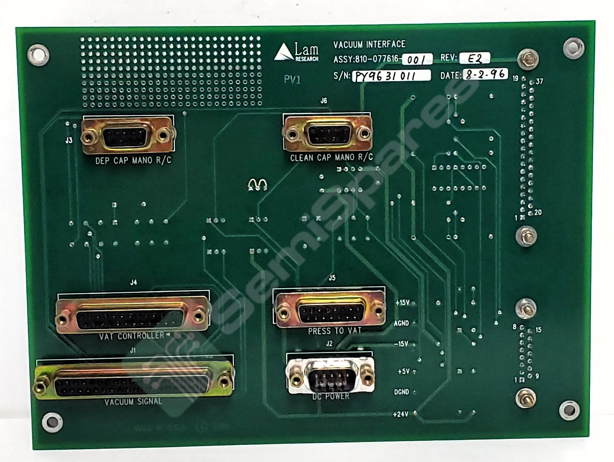 810-077616-001 | VACUUM INTERFACE PCB REV E2 MULTIPLE SN'S - Image 6