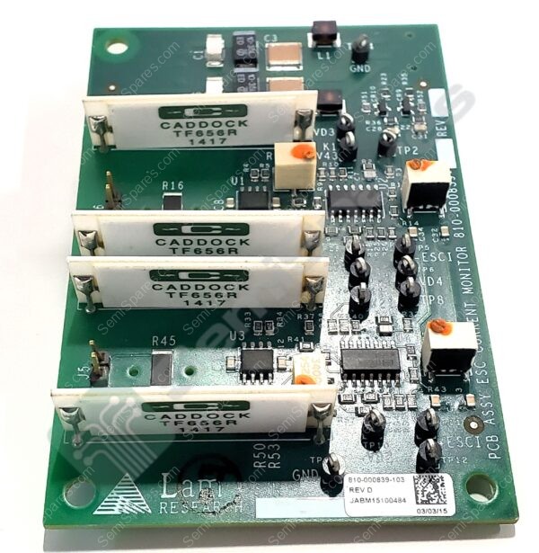 810-000839-103 | CURRENT MONITOR PCB ASSEMBLY REV. D SN: JAMB15100484 - Image 4