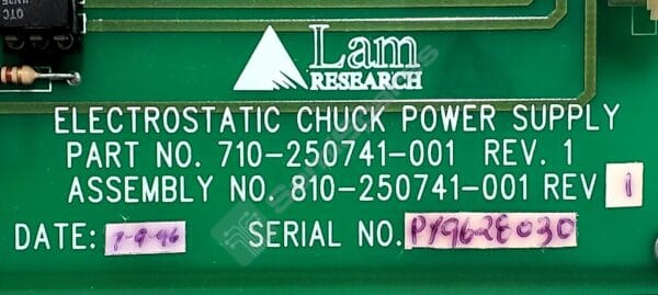 810-250741-001 | ELECTROSTATIC CHUCK POWER SUPPLY REV 1SN: PY9628030 - Image 2