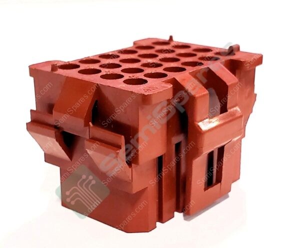 1-640525-0 | 24 RECTANGULAR CONNECTORS- HOUSING PLUG RED 4.20MM FEMALE SOCKET PANEL MOUNT SNAP IN LOCKING RAMP