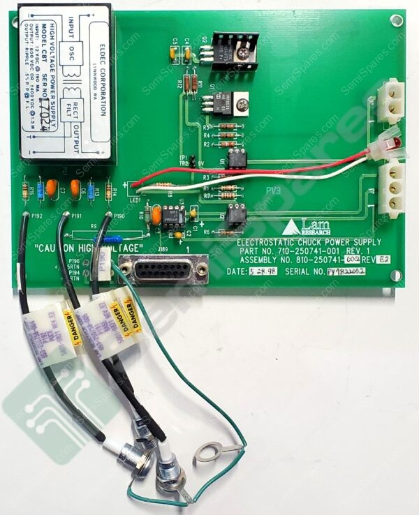 810-250741-002 | ELECTROSTATIC CHUCK POWER SUPPLY REV. E2 SN: PY9822002