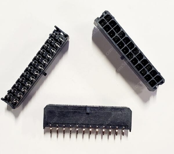 43045-2412 | CONN HEADER VERT 24POS 3MM THROUGH HOLE MALE PIN SHROUDED LOCKING RAMP 600V - Image 3