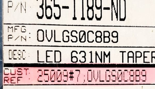 OVLGS0C8B9 | LED RED CLEAR DISCRETE 2V RADIAL - Image 4