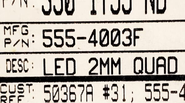 5554003F | LED CBI RED CIRCUIT BOARD INDICATOR 5V - Image 4