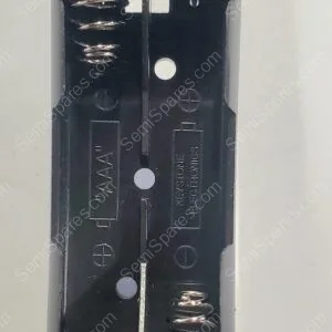 2468 | BATTERY HOLDER AAA 2 CELL PC PIN OPEN CYLINDRICAL THROUGH HOLE