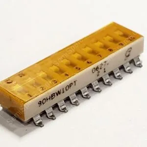 90HBW10PT | SWITCH SLIDE DIP SPST 0.025A 24V 10POS SURFACE MOUNT ACTUATOR