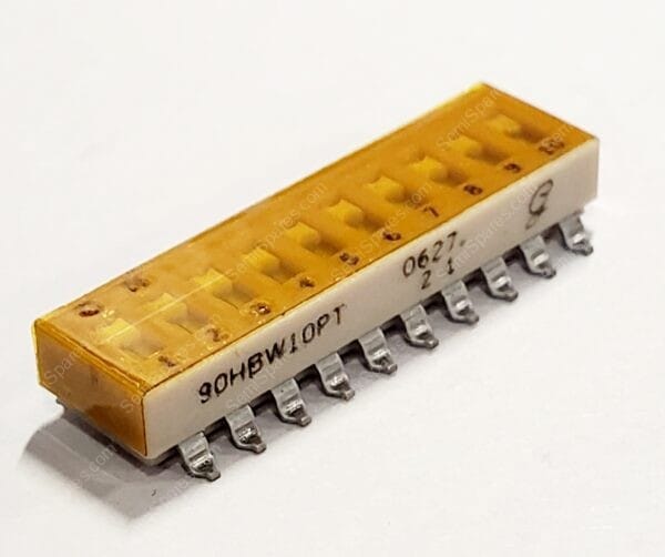 90HBW10PT | SWITCH SLIDE DIP SPST 0.025A 24V 10POS SURFACE MOUNT ACTUATOR