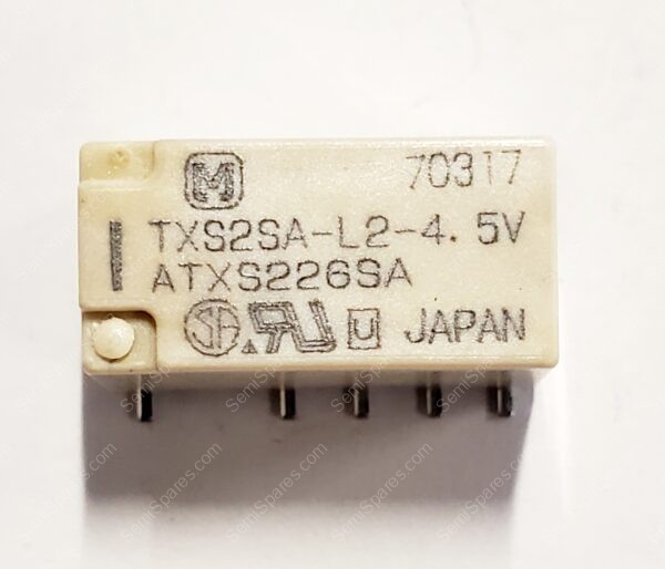 TXS2SA-L2-4.5V | RELAY GEN PURPOSE DPDT 1A 4.5V SURFACE MOUNT LATCHING DUAL COIL GULL WING