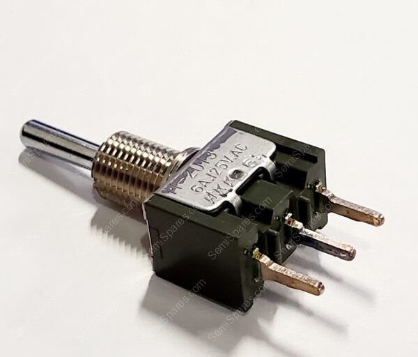 M2012SS1W03 | SWITCH TOGGLE SPDT 6A 125V PANEL MOUNT STANDARD ROUND PC PIN AC 125V DC 30V - Image 2