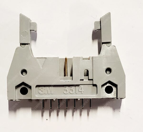 3314-6602 | CONN HEADER 14POS 2.54MM SOLDER SHROUDED MALE PIN THROUGH HOLE LATCH LOCK EJECT HOOKS