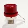 SPC15363 | BANANA TEST CONNECTOR JACK PANEL MOUNT NICKEL PLATED CONTACTS RED