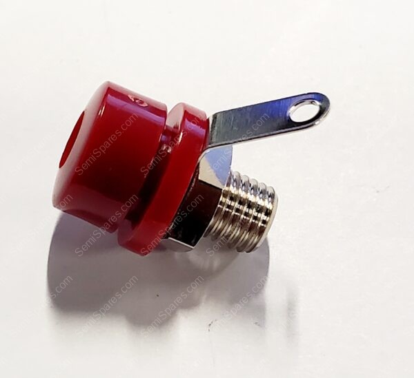 SPC15363 | BANANA TEST CONNECTOR JACK PANEL MOUNT NICKEL PLATED CONTACTS RED - Image 3