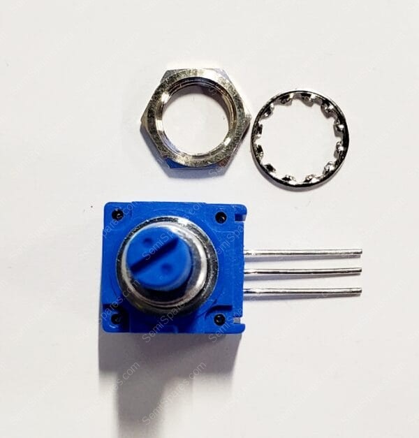 91A1A-B28-B18L | POTENTIOMETER NONE 1.0 KIERROS CONDUCTIVE PC PINS SLOTTED - Image 2