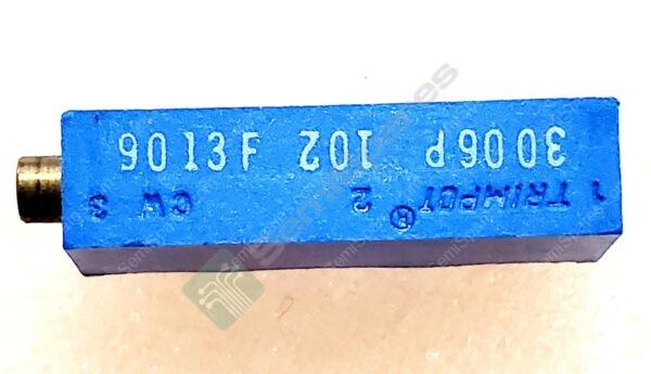 3006P 1-102 | 1KOHMS TRIMMER RESISTOR PC PIN SIDE SLOT 400V 10% HORIZONTAL ADJUSTMENT PCB MOUNT - Image 2