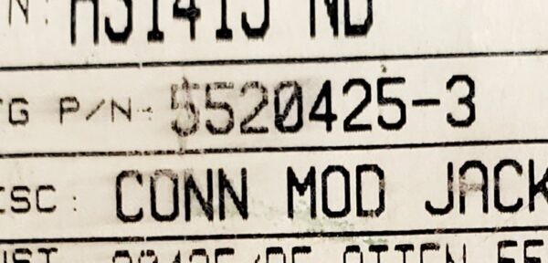 5520425-3 | CONN MOD JACK 6P6C VERT UNSHLD - Image 5