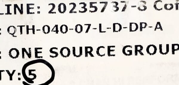 QTH-040-07-L-D-DP-A | CONN DIFF ARRAY PLG 80P SMD GOLD - Image 4