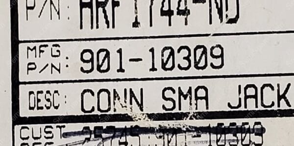 901-10309 | CONN SMA RCPT STR 500HM EDGE MNT - Image 4