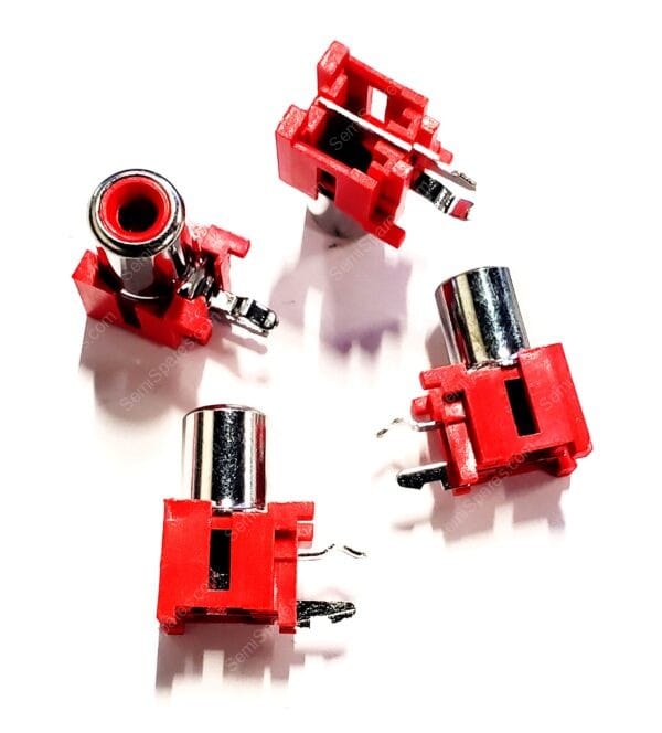 161-0096 | RCA PHONO CONN PCB SNAP IN MOUNT RED FEMALE RIGHT ANGLE 500V OBSOLETE - Image 3