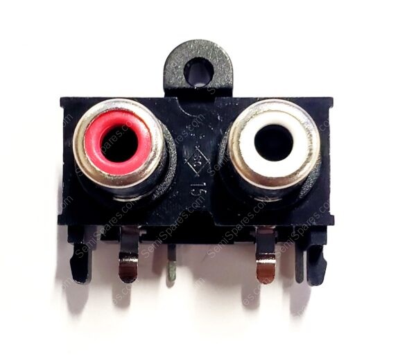 RCJ-2123 | FEMALE 2 SETS OF 2 CONDUCTOR 4 CONTACTS THROUGHT HOLE RIGHT ANGLE - Image 2