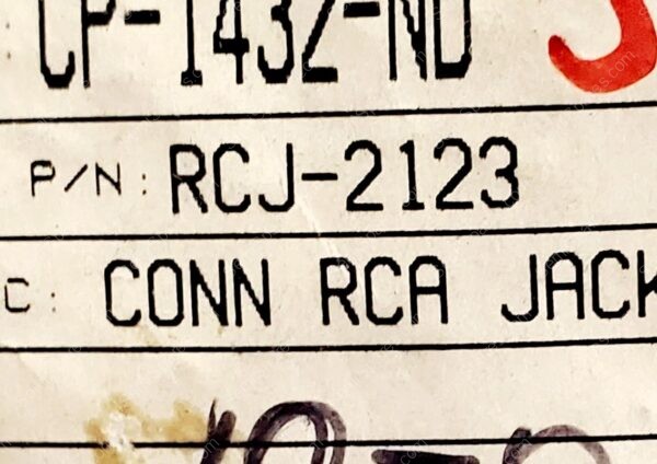 RCJ-2123 | FEMALE 2 SETS OF 2 CONDUCTOR 4 CONTACTS THROUGHT HOLE RIGHT ANGLE - Image 4
